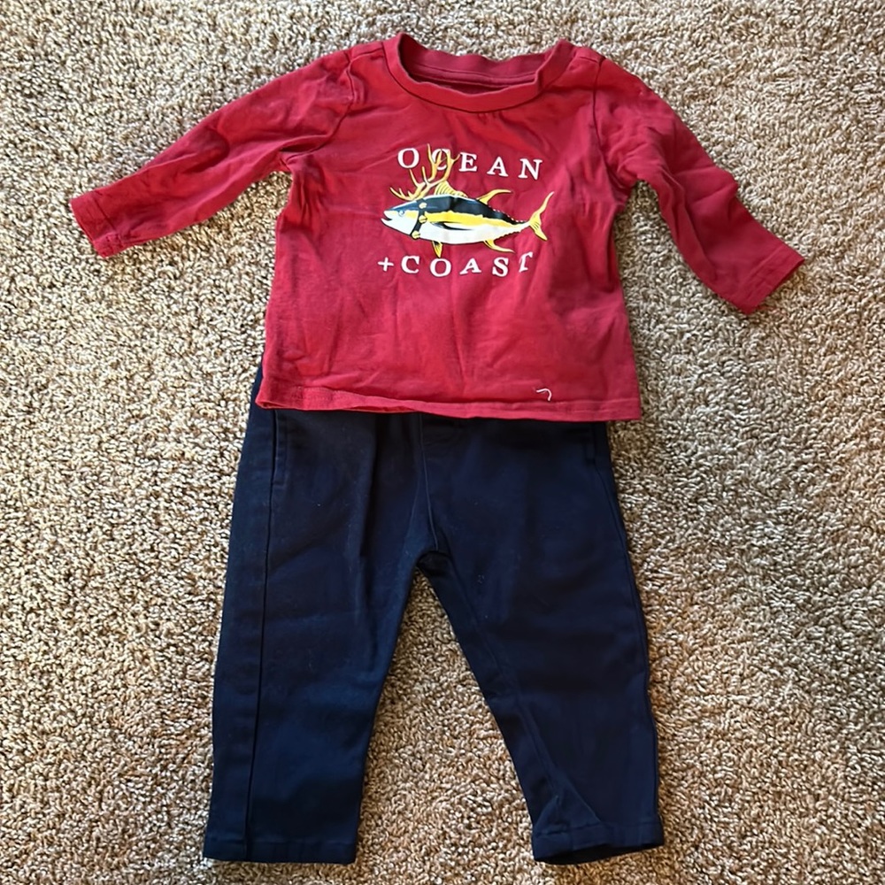 Ocean coast baby outfit